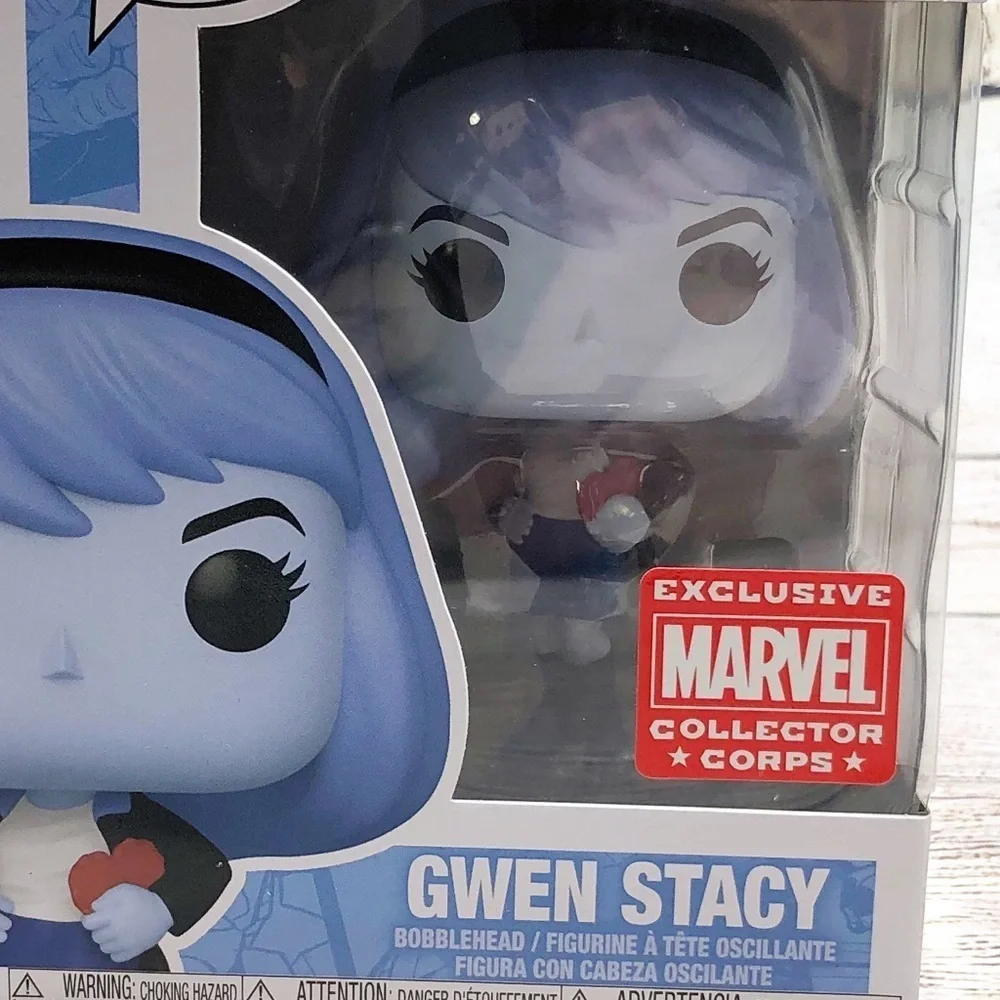 Funko Pop Spider-Man Blue Gwen Stacy Marvel Collector Corps #1356 - Picture 8 of 8